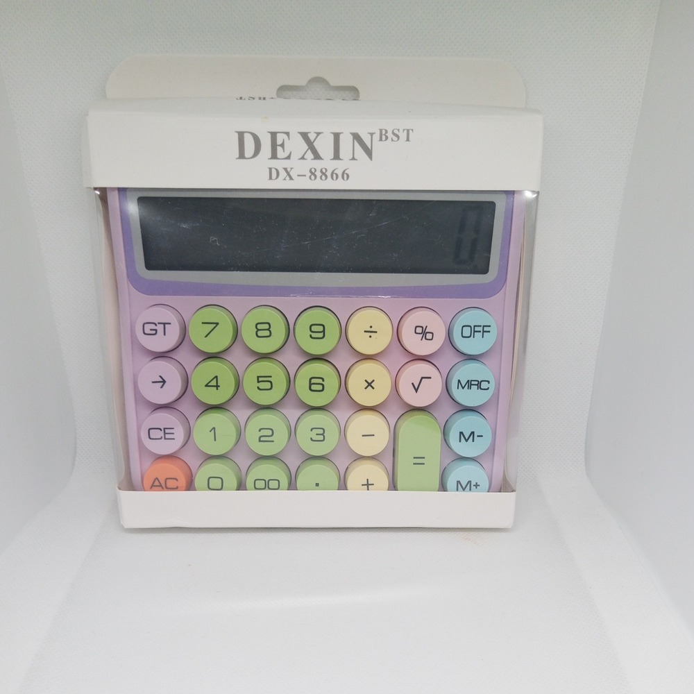 Dexin BST DX-8866 Calculator New Baby Pink School Work